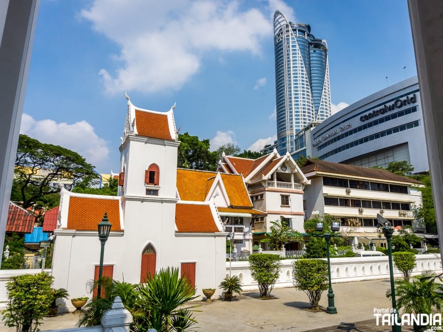 Un tranquilo templo en el corazón de Bangkok