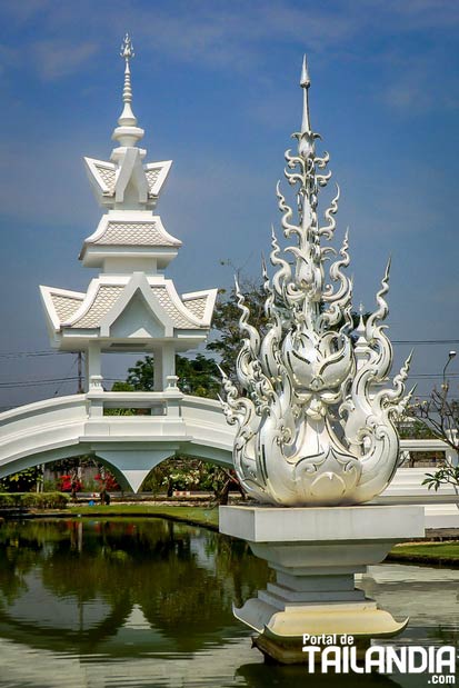 Templo blanco norte de Tailandia