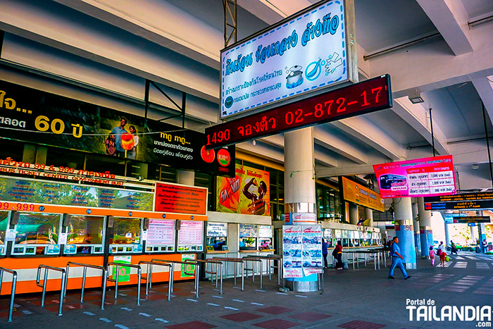 Estación autobús de Bangkok
