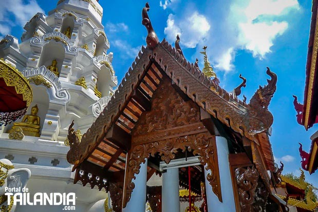 Pagoda templo en Chiang Rai