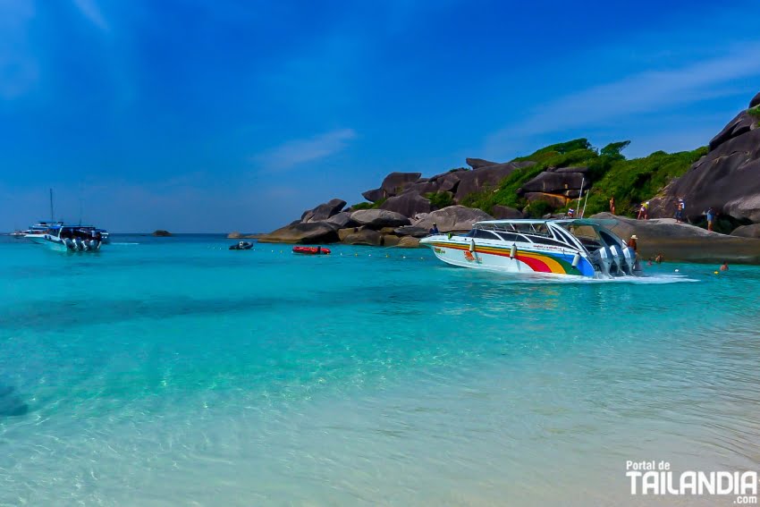 Playas de agua cristalina en islas Similan