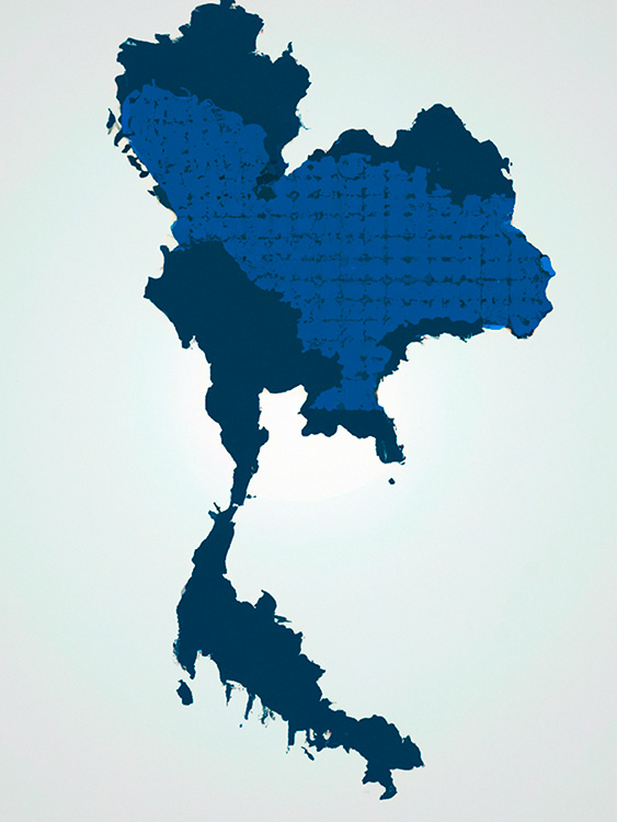 mapa de tailandia