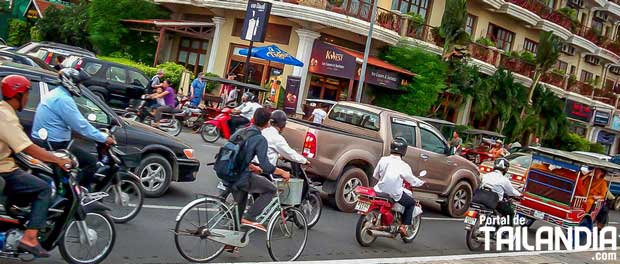 Calles en Phnom Penh