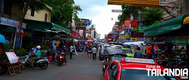 Khao San road en Bangkok