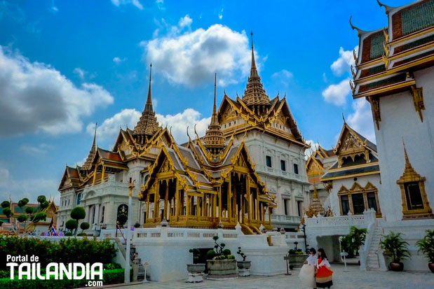 Paseando por Gran palacio de Bangkok