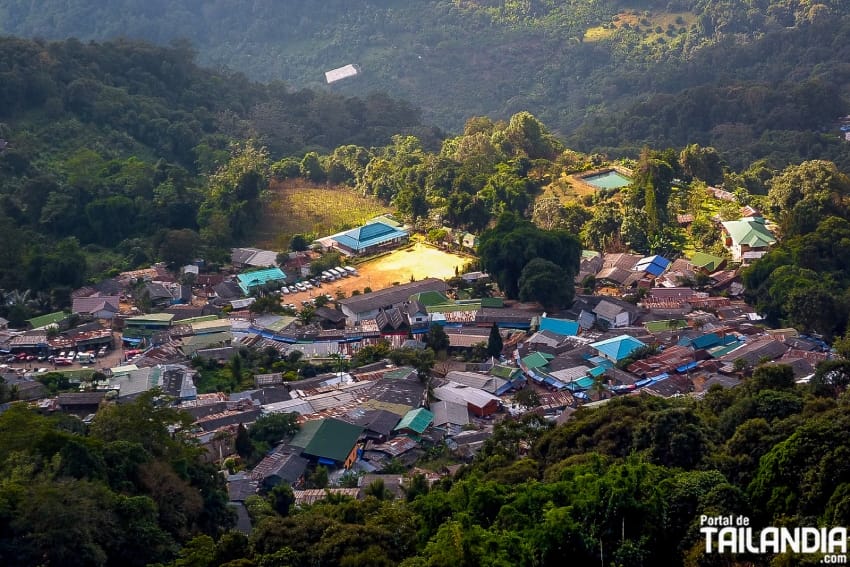 Poblado tribal del norte de Tailandia