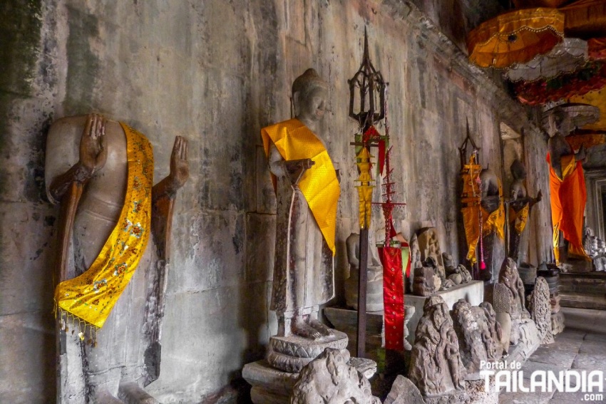 Interior de los templos de Angkor