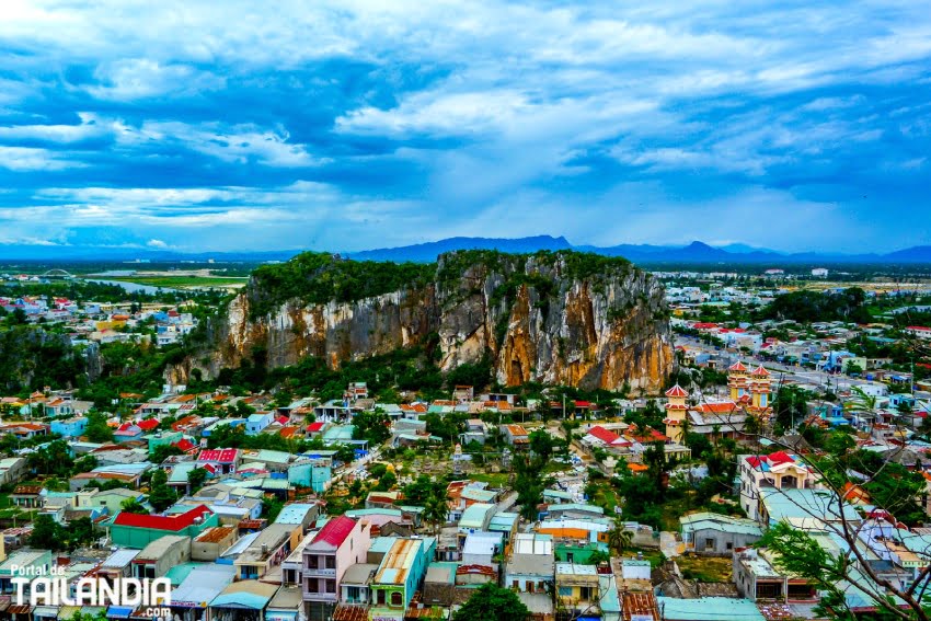 Vistas desde las montañas de mármol