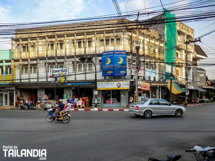 Calles de Trat en Tailandia