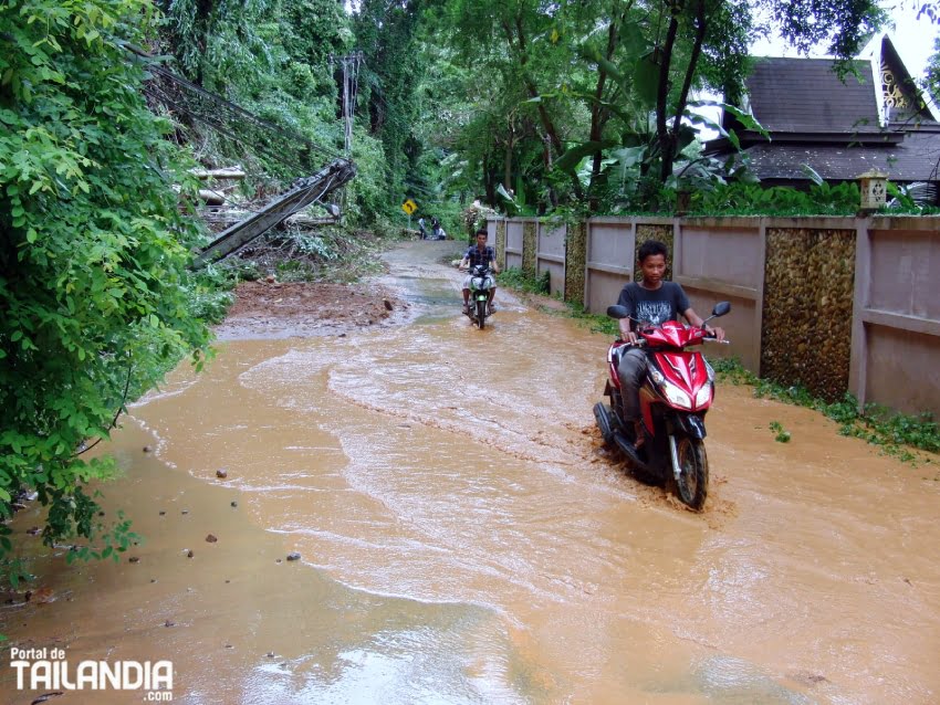 Inundaciones en la isla de Koh Chang