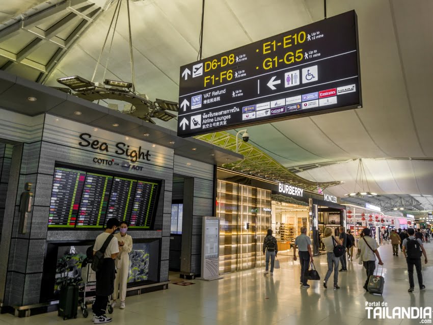 Saliendo del aeropuerto de Bangkok