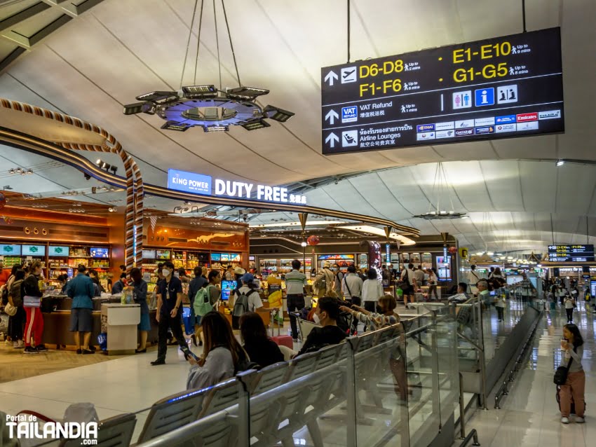 Tiendas Duty Free en el aeropuerto BKK