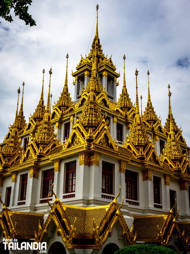 Arquitectura en el templo de Bangkok