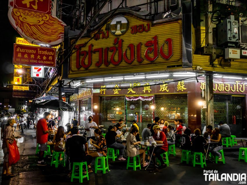 Cenando en Yaowarat, Chinatown