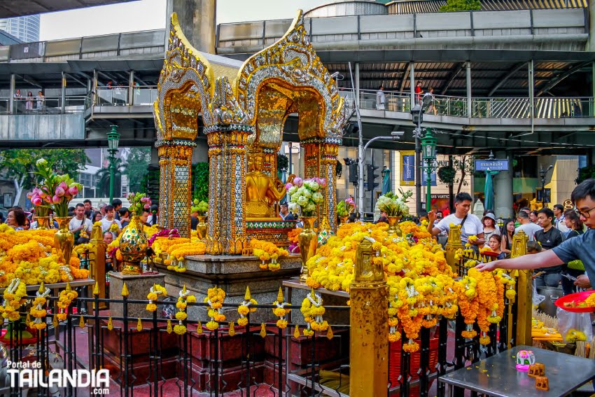 Conociendo el santuario de Erawan en Bangkok