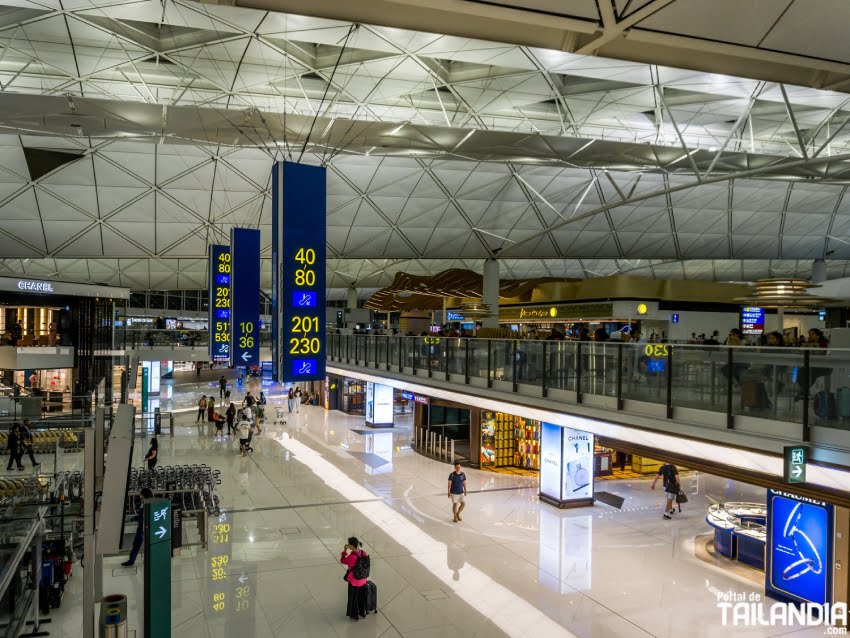 Escalas en el aeropuerto de Hong Kong