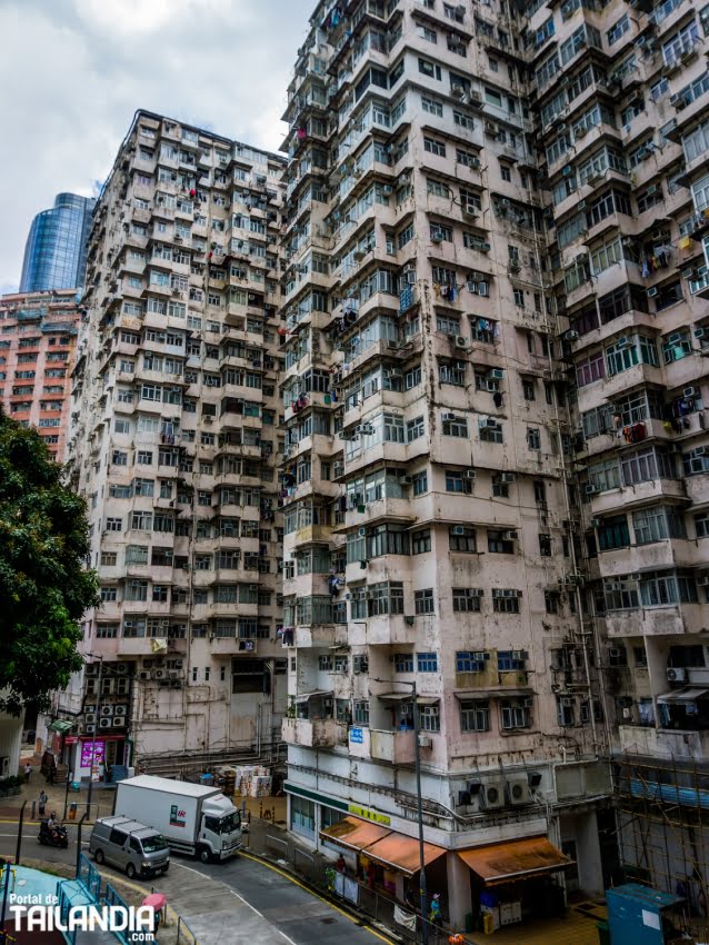 Exterior del edificio monstruo de Hong Kong