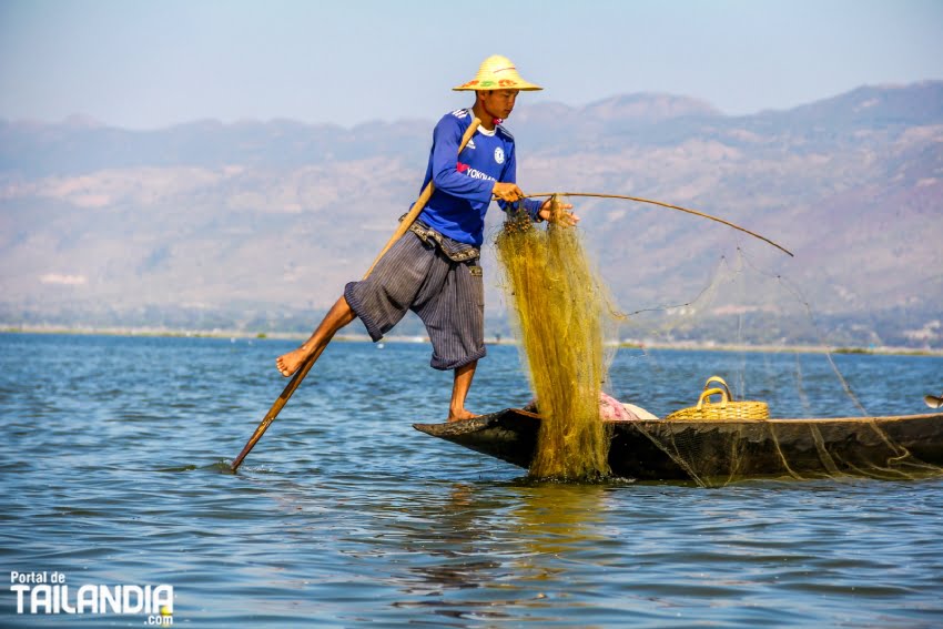 Lago Inle en Myanmar (Birmania)