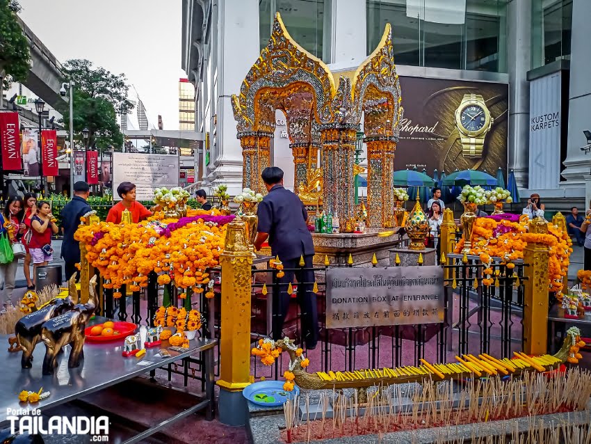 Santuario de Erawan en Bangkok