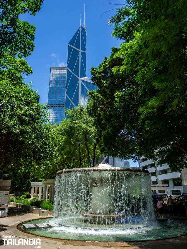 Fuente del parque natural de Hong Kong