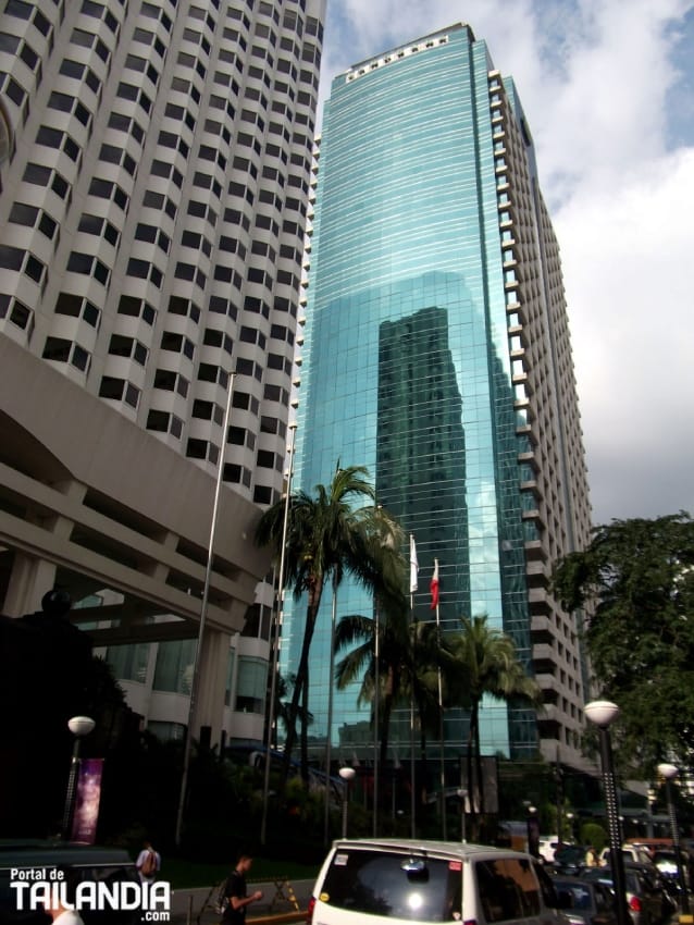 Rascacielos en la ciudad de Manila