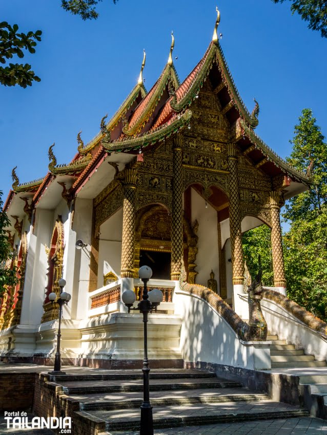 Templo Wat Jed Yod en el norte de Tailandia