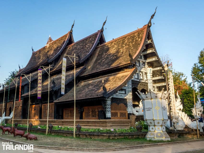 Templo Wat Lok Moli en el corazón de Chiang Mai