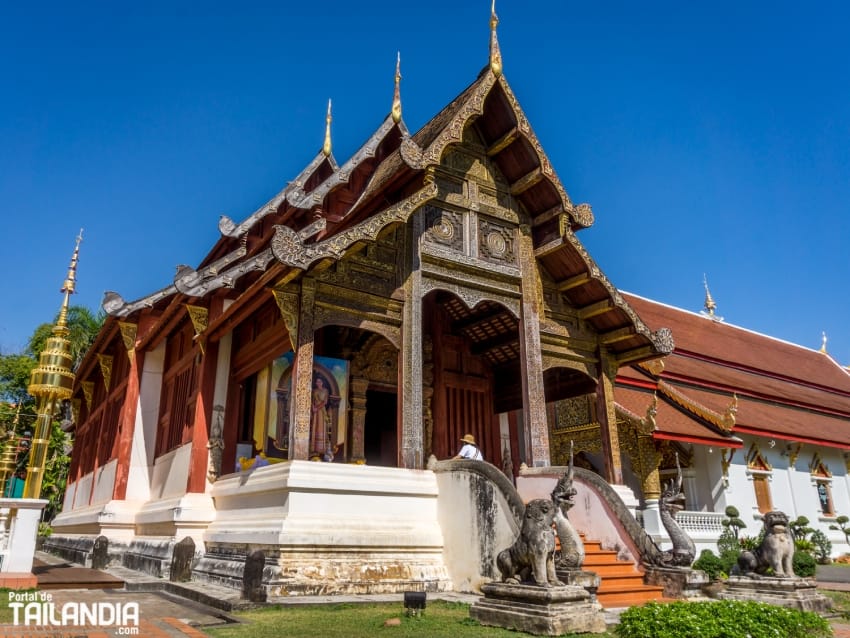 Wat Phra Singh fotografiado en Chiang Mai