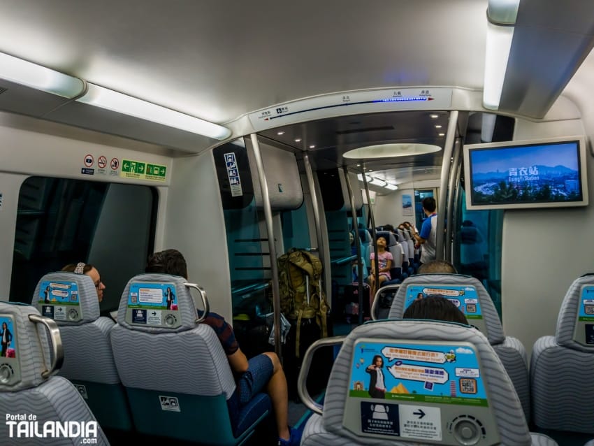 Como moverse por Hong Kong en tren