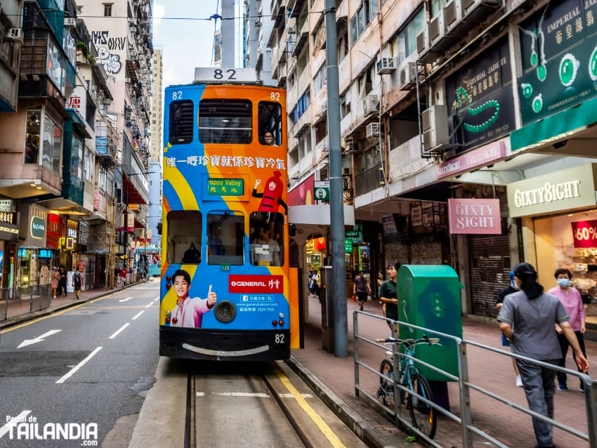 Moverse por Hong Kong en tranvia