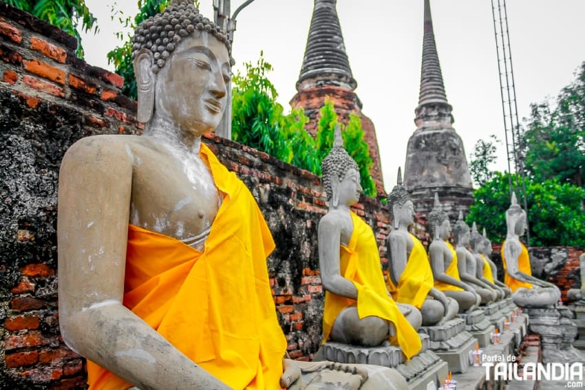 Templo Wat Yai Chai Mongkol de Ayutthaya