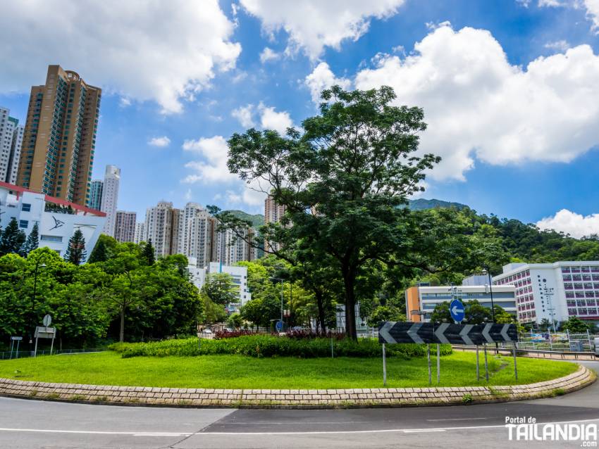 Día soleado en Hong Kong