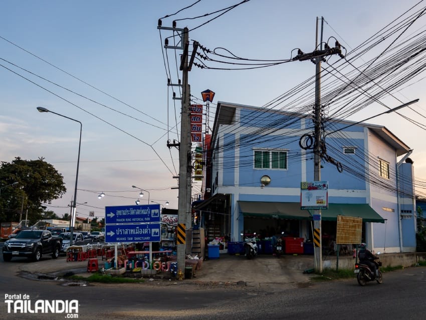 Entrando a Prakhon Chai en Buriram