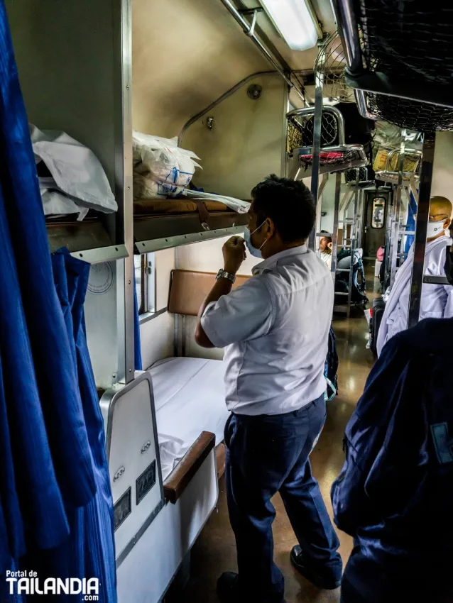 Tren nocturno de Bangkok a Chiang Mai