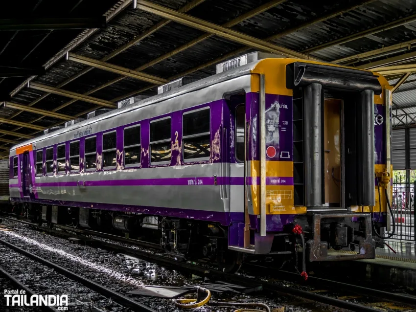 Vagón de tren en Tailandia