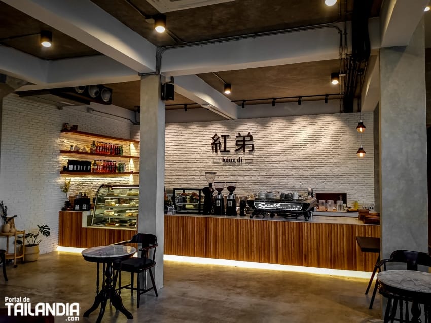 Cafetería Hong Di Coffee de Bangkok