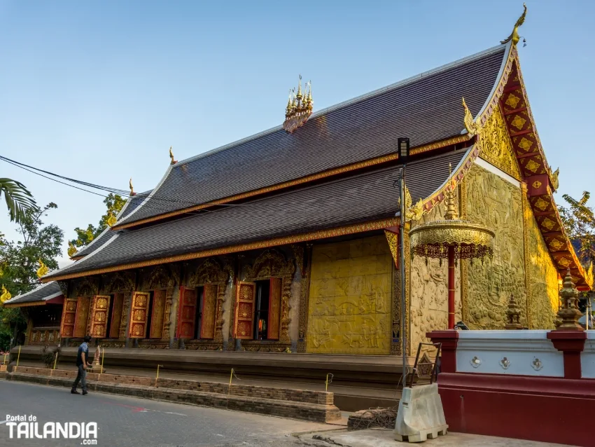 Sala de oración templo de Chiang Mai