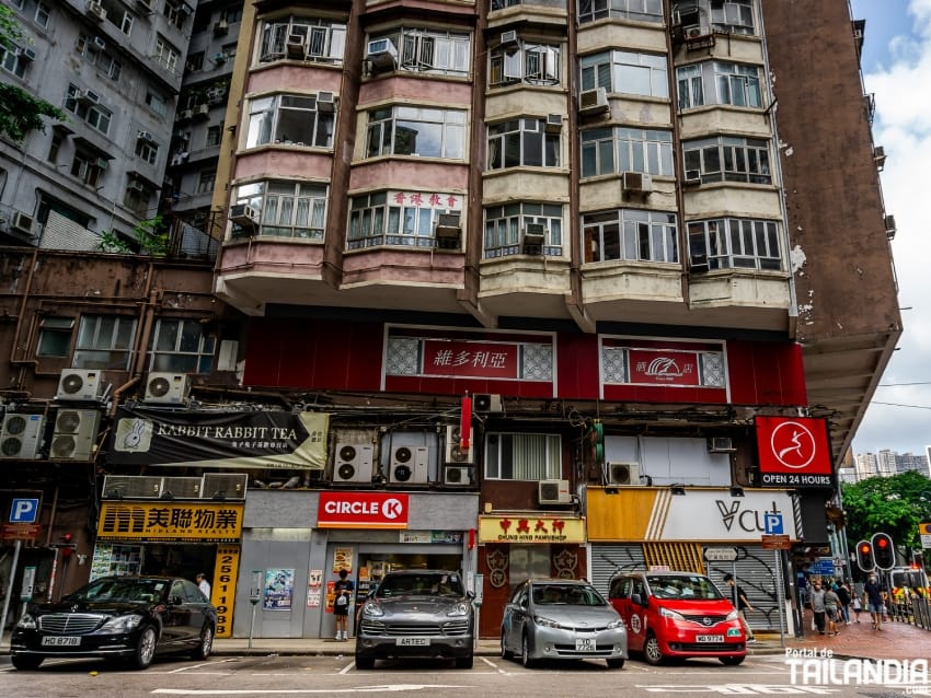Paseando por la zona de Tin Hau en Hong Kong