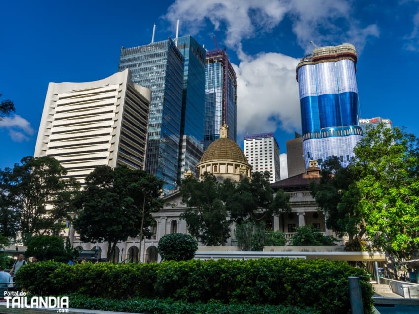 Statue Square en Central de Hong Kong