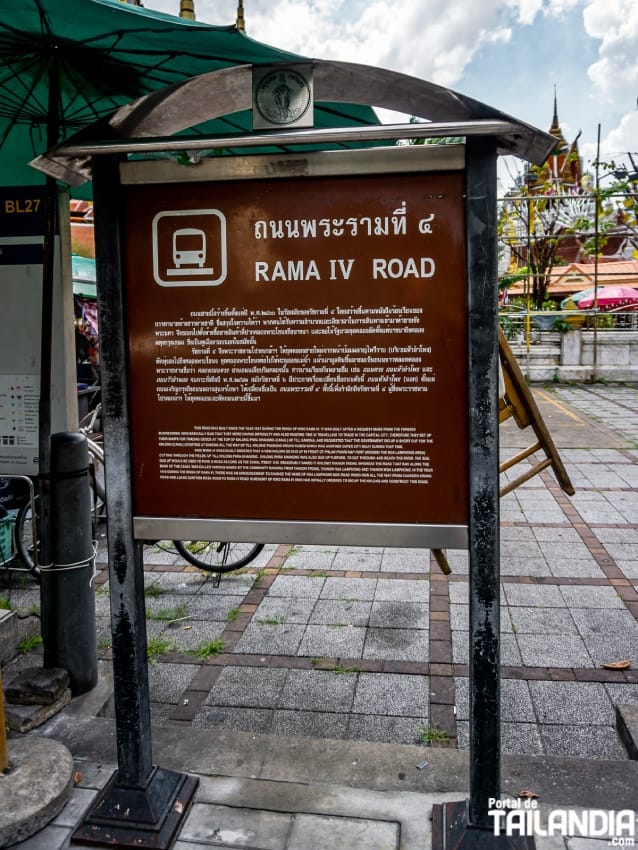 Ubicación del Wat Hua Lamphong en Bangkok
