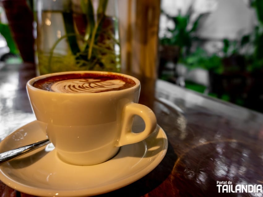 Café en la capital de Tailandia