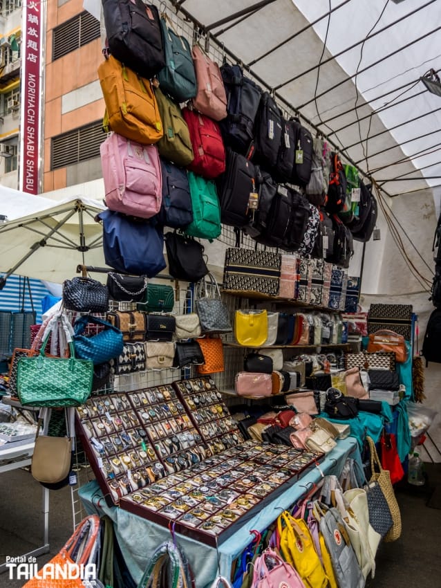 De compras en el Ladies Market de Hong Kong