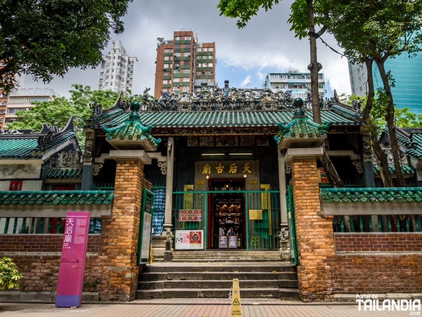 Templo Tin Hau de Yaumatei en Hong Kong