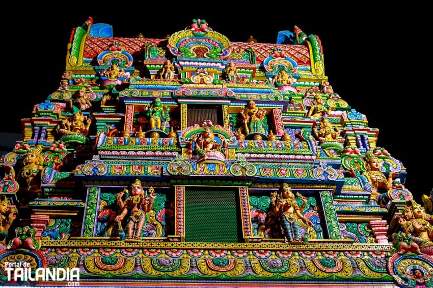 Templo hindú en Bangkok Sri Maha Mariamman