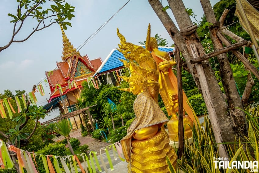 Templo de Wat Daeng Thammachat en Nonthaburi