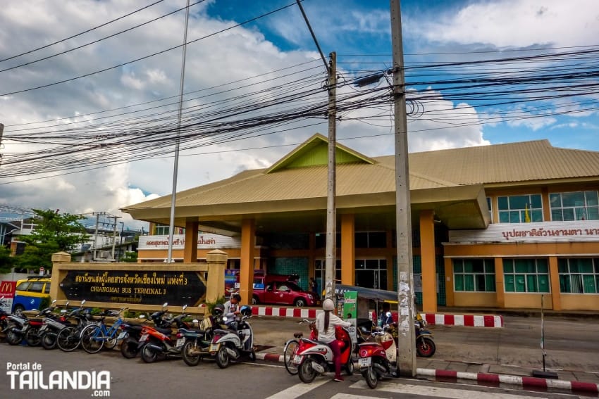 Terminal 3 de estación de autobús en Chiang Mai