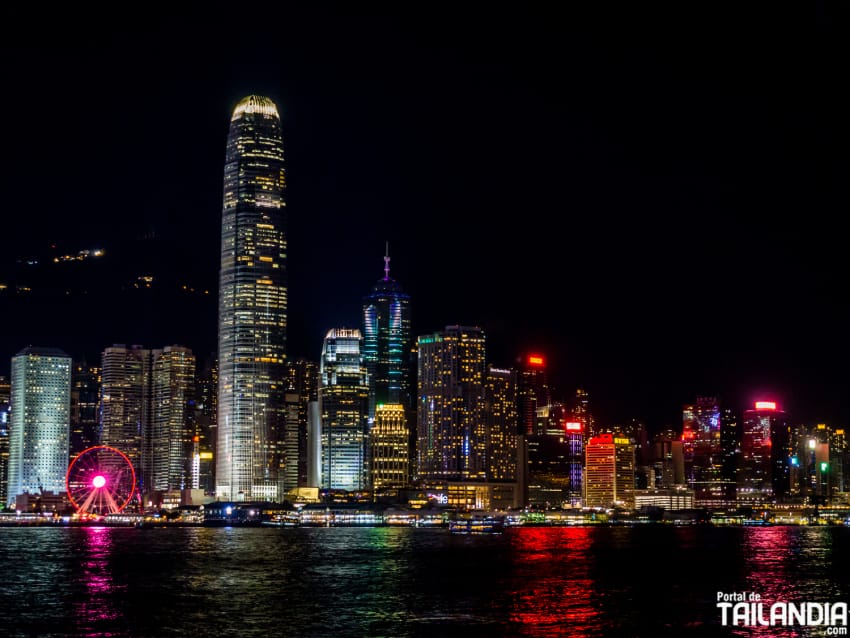 Avenida de las estrellas en peninsula de Hong Kong