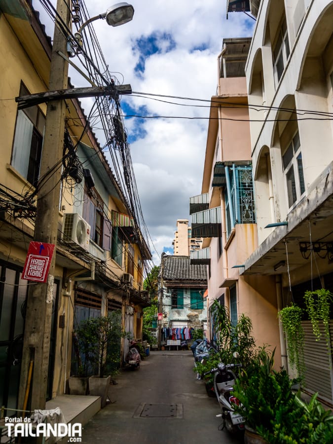 Callejones de Talad Noi en Bangkok