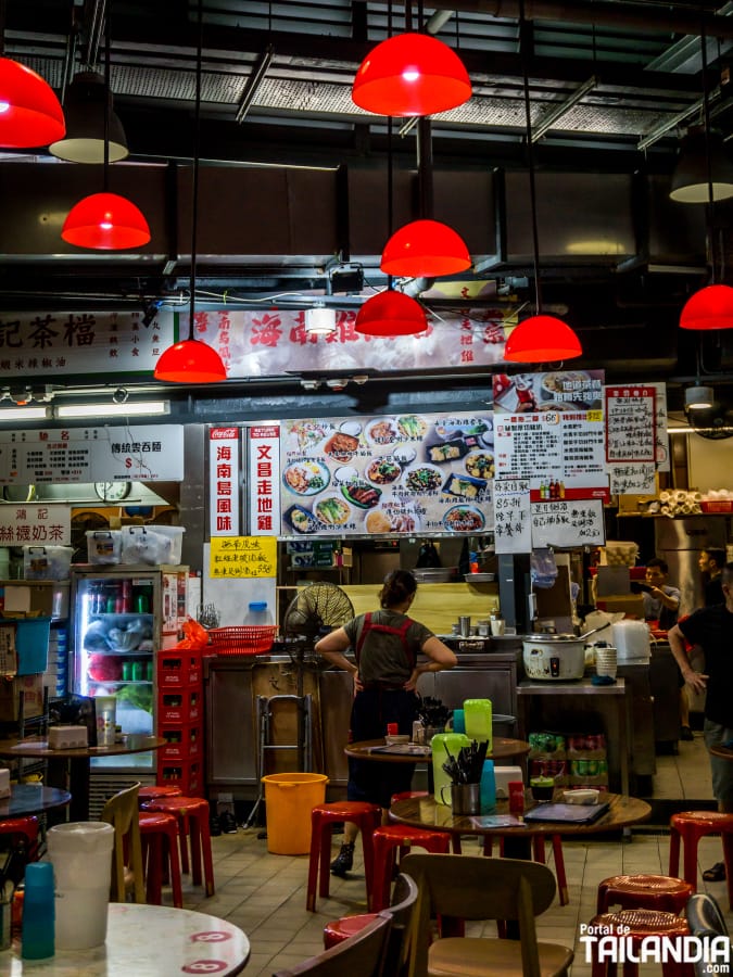 Haiphong Road mercado de comida callejera