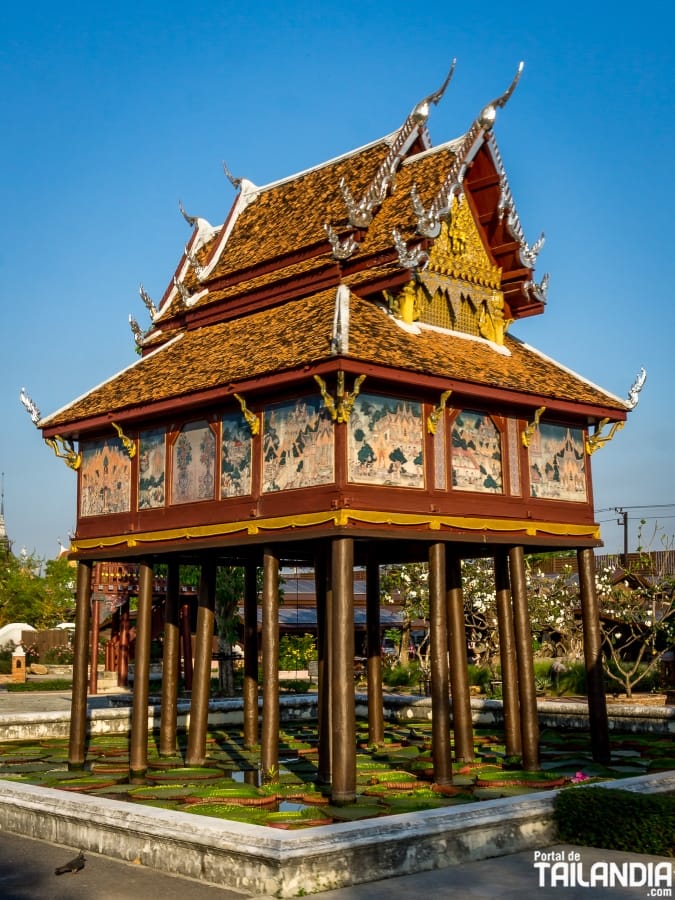 Exterior del Palacio del Rey Tigre en Ancient Siam